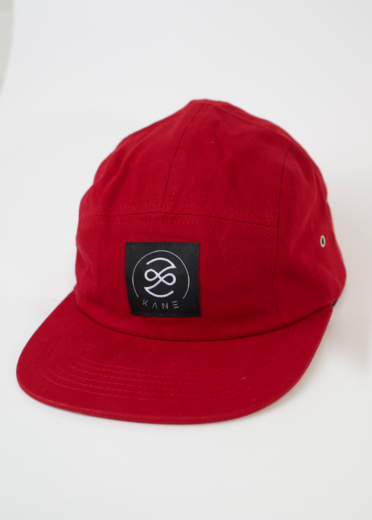 Gorra 5 Paneles Rojo